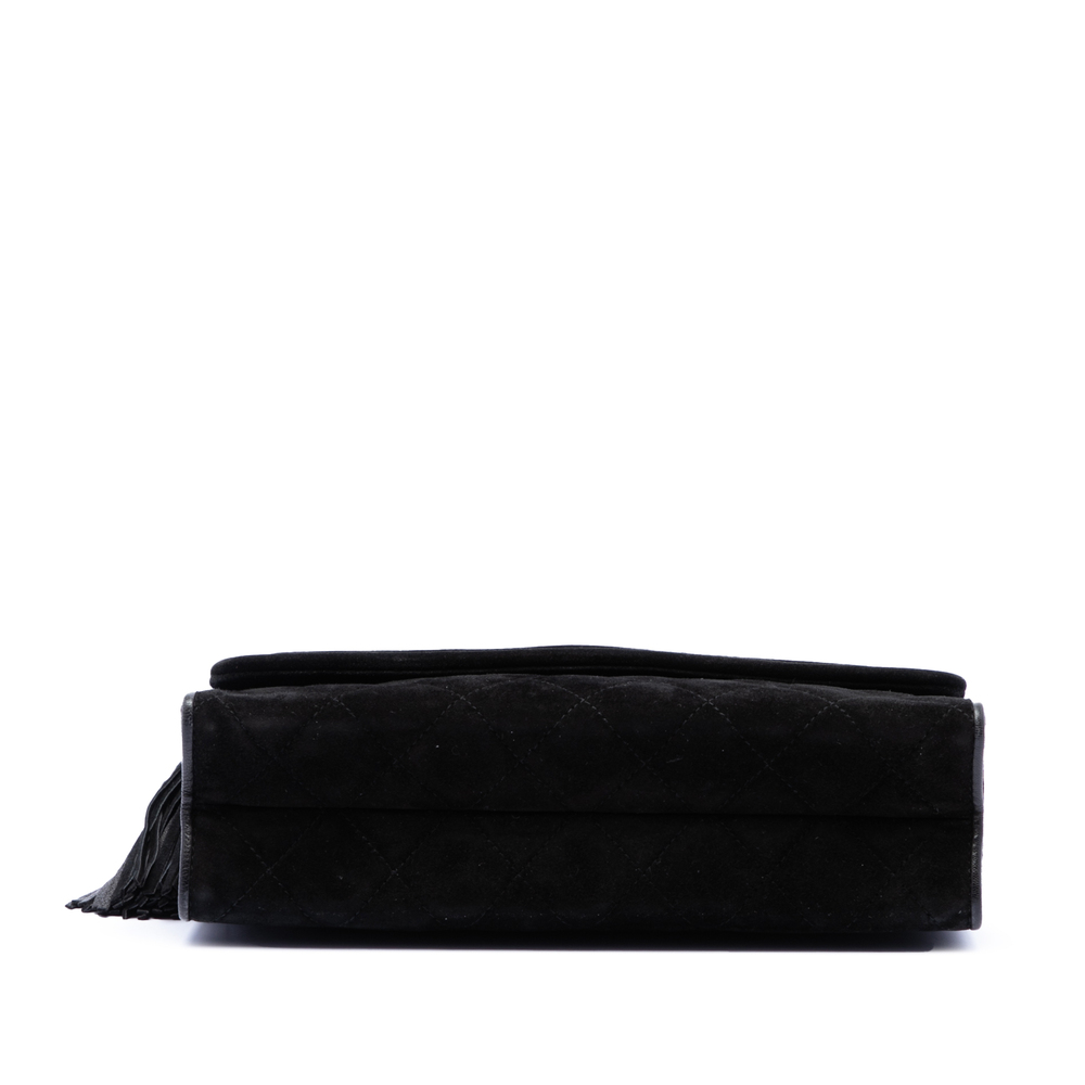 Pre-Loved Chanel Quilted Suede Tassel Flap - Picture 3 of 8
